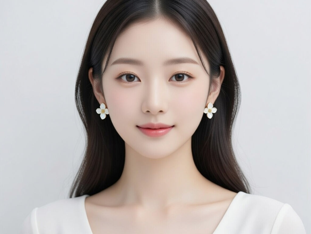 Aakruti Stores 3 Pair Gold Plated Stud Earrings Set for Women – Butterfly Crystal, Floral Enamel & Pearl Designer Earrings Combo | Stylish Daily Wear Jewellery